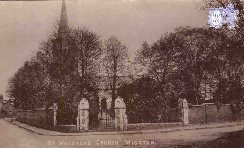 25-034 St Wolstons Church Wigston Magna circa 1910