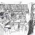 29-739 Mr  William Allsopp in his printing shop  by Donald E Green