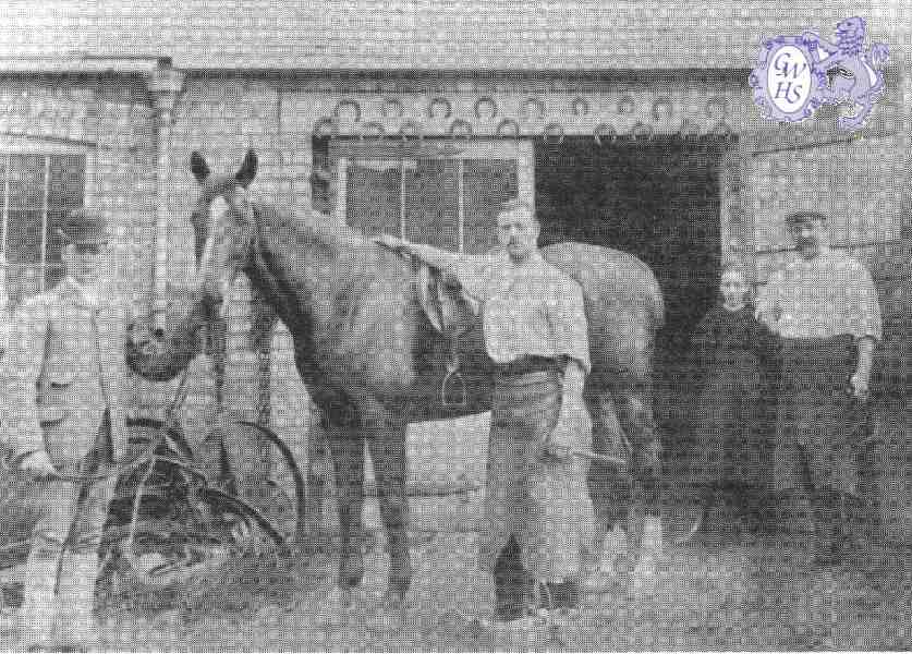 22-394 The Smith family's smithy Bull Head Street Wigston Magna circa 1904