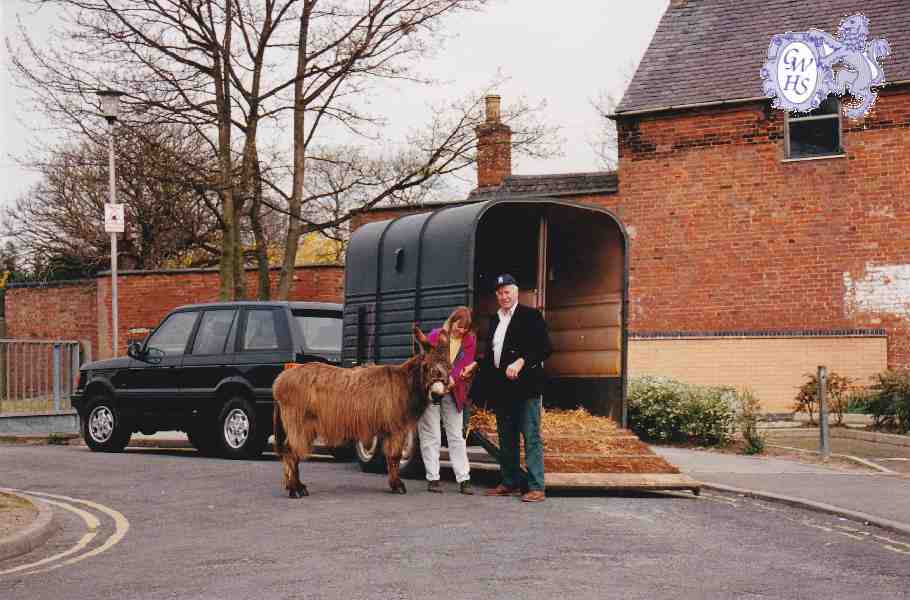 6-2 Duncan and Ann Lucas with Hazel the donkey Wigston Magna 1995