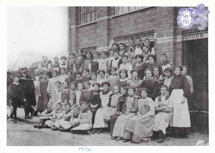 7-86 Staff and Employees at Albert Hill hosiery factory Frederick Street Wigston Magna 1928
