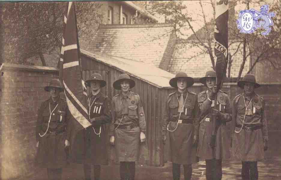 25-062 Colour Party at Long Street National School Wigston Magna 1930's