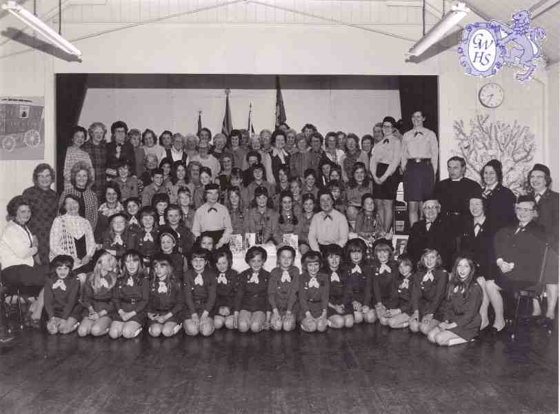25-064 1st Wigston Guide Company + Other Groups and officials 60th Birthday celebrations 1974