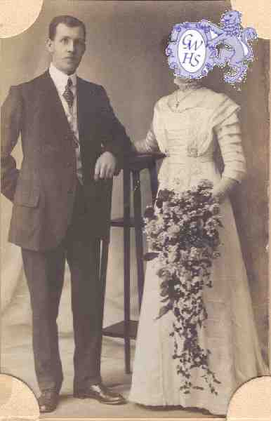 25-081 Wedding of John Rawson and Ada Findley Wigston Magna 1910