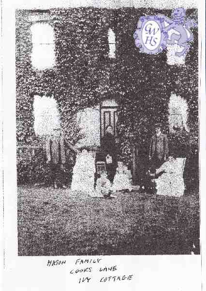 29-167 Mason family of Ivy Cottage Cooks Lane Wigston Magna