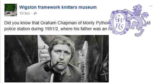30-268 Graham Chapman of Mony Python fames live in Wigston in 1951-2 at the old Police Station
