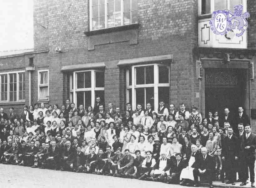 30-398 Staff and Employees at Broughton's Hosiery Bull Head Street Wigston Magna 1928
