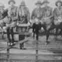 25-004a 1st Wigston Guides on Cooks Lane by the railway crossing c 1921