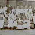 30-526 National School class with Alfred Samual Ross Head Master - Long Street Wigston Magna