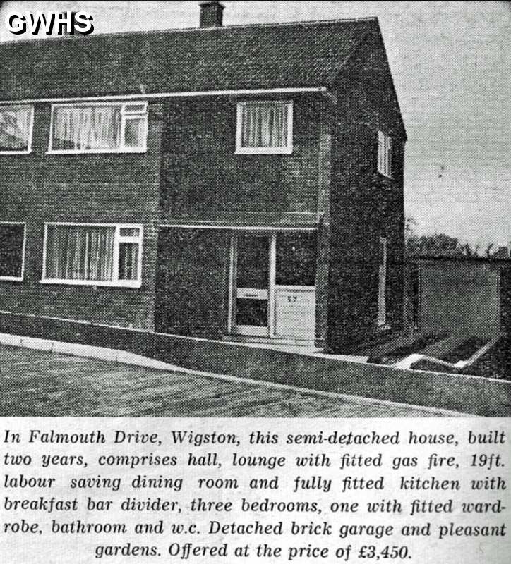33-675 House in Falmouth Drive Wigston Magna 1968