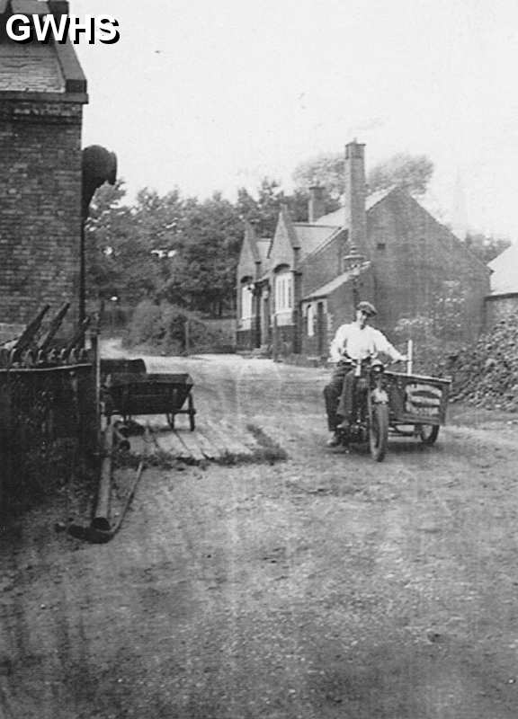30-085a Through the Gas Works to the fields - Oswalds on motorbike - Wigston Magna