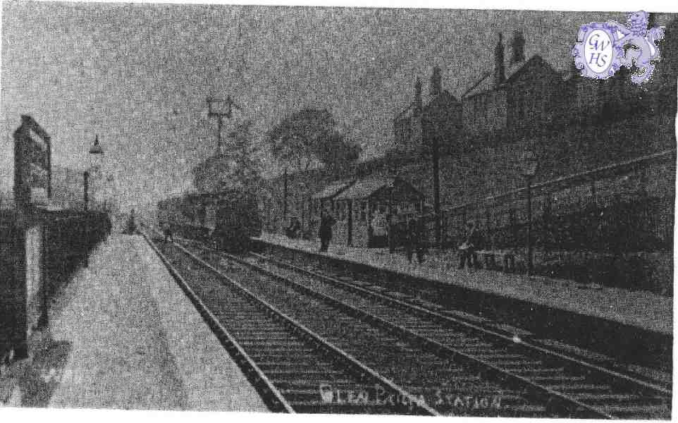 15-038 Glen Parva Station showing siding line to brickyard