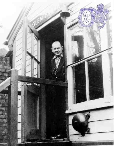 26-467 Mac Angus relief signalman at Wigston Glen Parva signal box in the late 1960's or early 70's