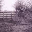 23-712 Stile leading from the allotments on Horsewell Lane to Rally bridge Wigston Magna 1960's