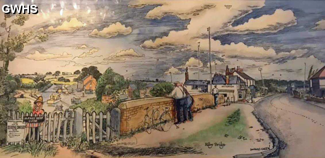 34-798 Painting of Kilby Bridge by Donal E Green