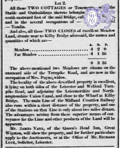 29-619 Sale of Lime Kiln Inn Kilby Bridge part 2 - Friday 26  October 1838