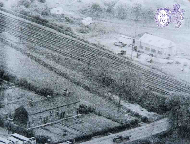 29-779 Monkey Row and Kilby Bridge Agricultural on right of railway at Kilby Bridge 1961