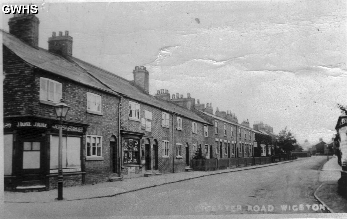 23-052 Leicester Road with Aylestone Road on bottom left Wigston Magna