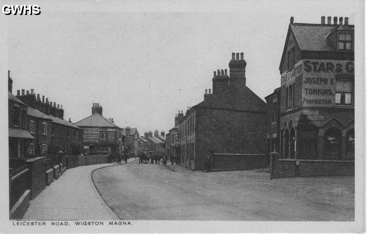 23-695 Leicester Road Wigston Magna - Post Card by W R Roberts