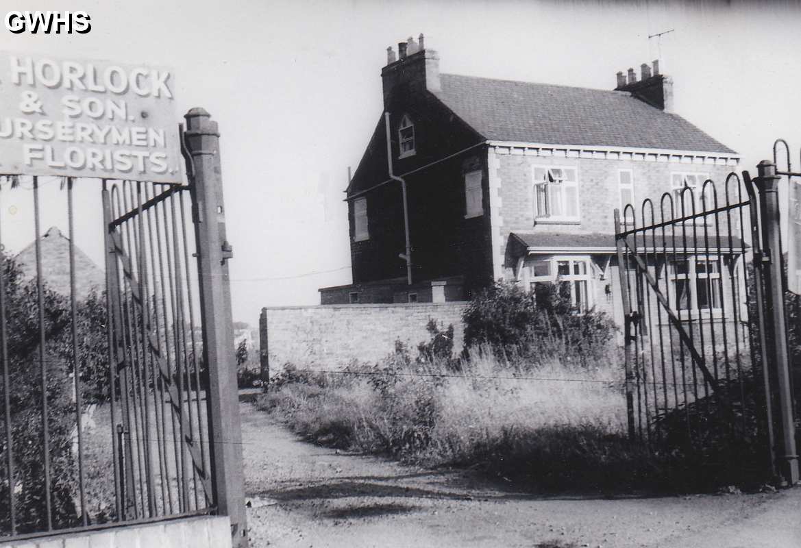 30-106 Entrance to Horlock Nursery Leicester Road Wigston Fields in 1963