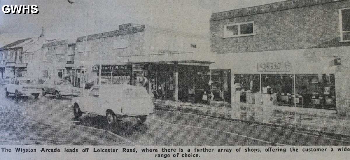 33-740 The Arcade Leicester Road Wigston Magna 1978