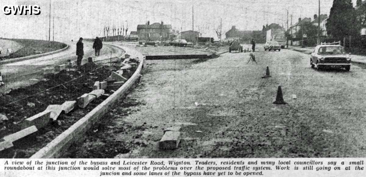 34-135 Development of the new Wigston By-Pass Leicester Road  1976