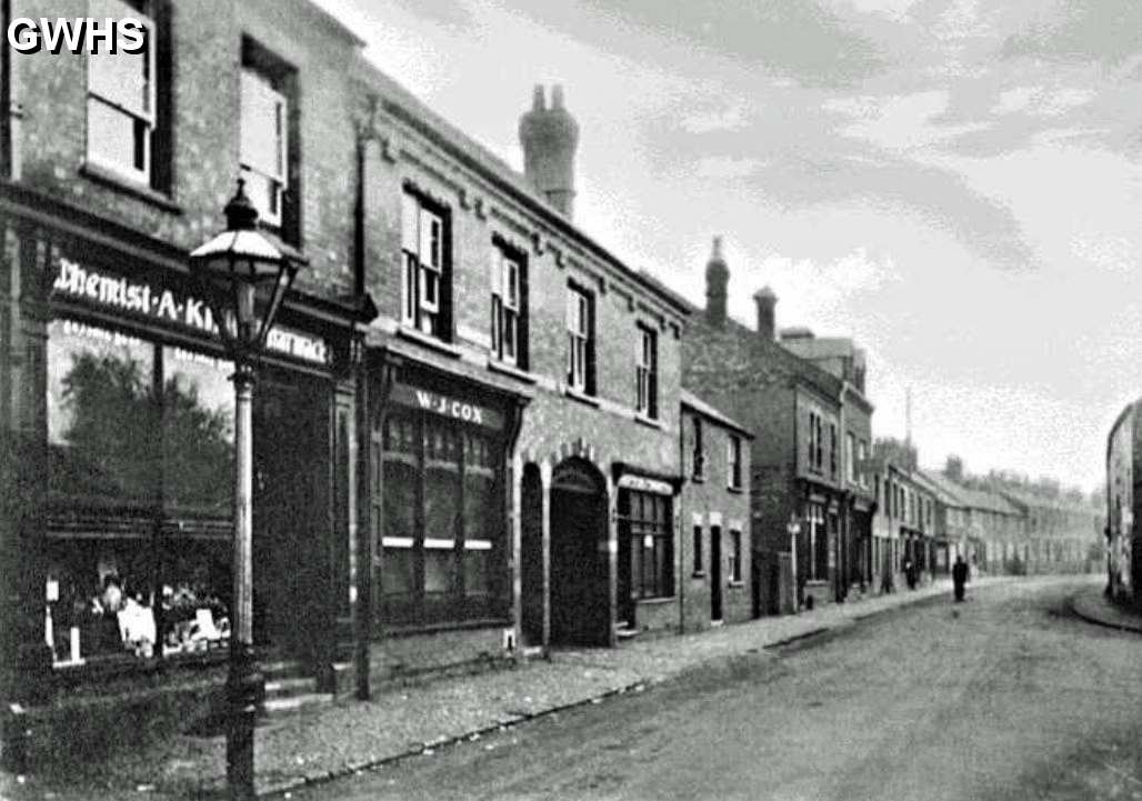 35-753 Cox's shop and Alfred Kings Chemists Leicester Road 1916