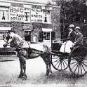 8-142a Old Royal Oak Leicester Road Wigston Magna 1911 Mr Thorpe the landlord and his wife in the trap