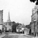 8-186a Long Street Wigston Magna circa 1908 right foreground is Mr Freckingham's butchers shop.