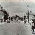 32-282 End of Long Street looking towards Leicester Road Wigston Magna with the joke shop on the right - 1960's
