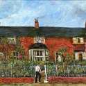 33-456 Cottages Long Street Wigston Magna painted by R Wignall 1994