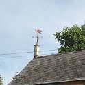 33-957 Weather vane on building at the back of The Manor House Long Street Wigston Magna 2018
