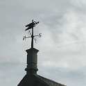 33-958 Weather vane on building at the back of The Manor House Long Street Wigston Magna 2018