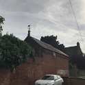 33-960 Weather vane on building at the back of The Manor House Long Street Wigston Magna 2018