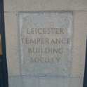 23-655 Leicester Temperance Bulding Society sign on their building in Long Street Wigston Magna taken 2013