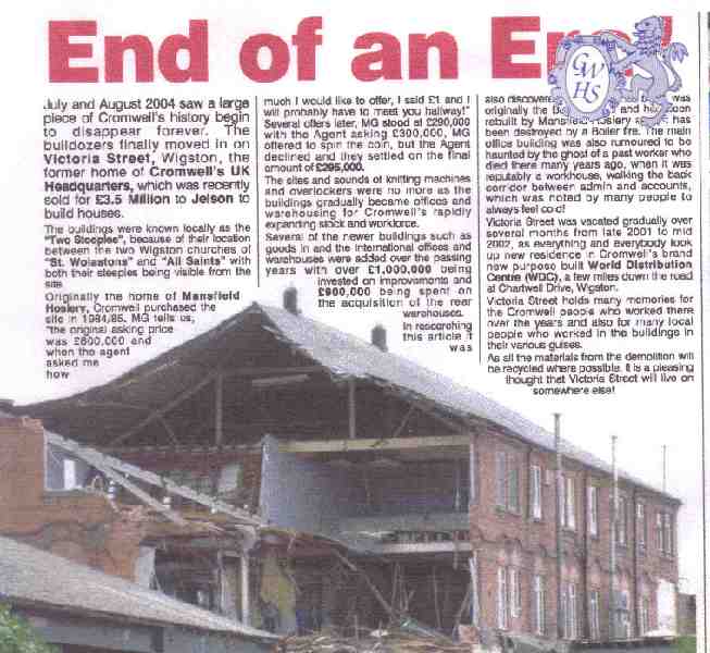 23-770 Cromwell Tools Factory in Wigston Magna being demolished in 2004