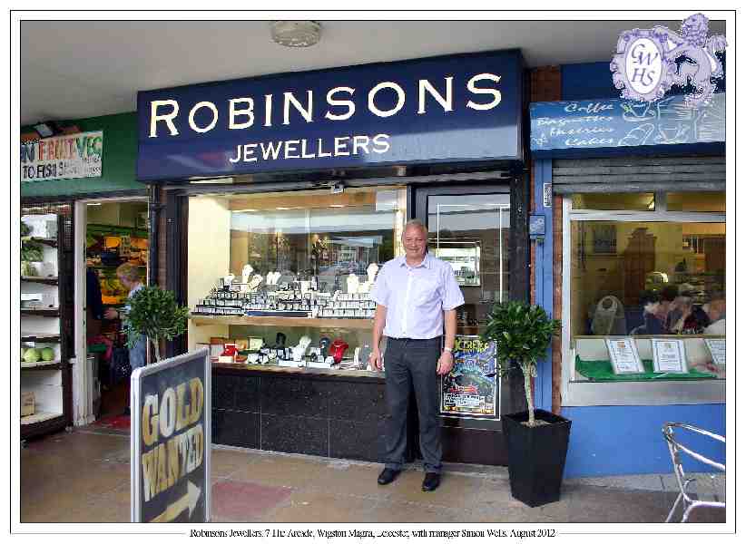 29-216 Robinsons Jewellers The Arcade Leicester Road Wigston Magna 2012