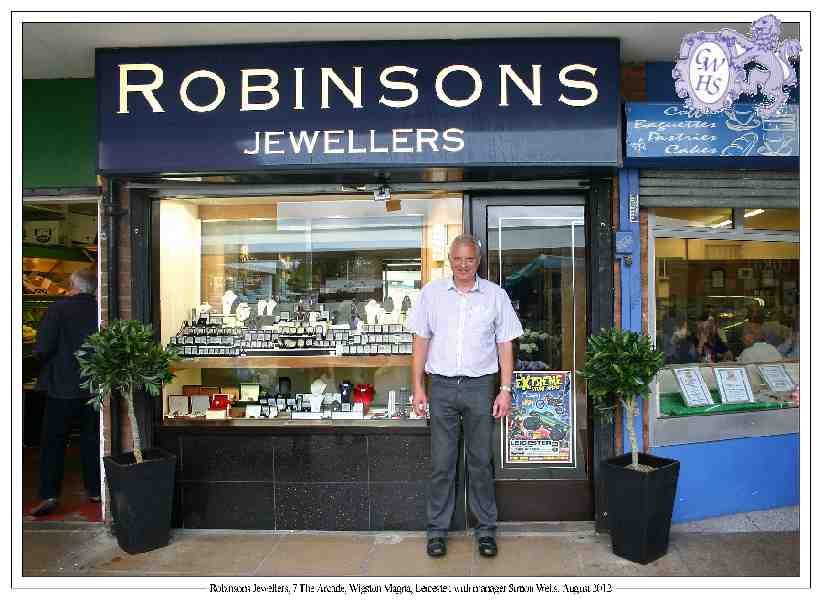 29-217 Robinsons Jewellers The Arcade Leicester Road Wigston Magna 2012