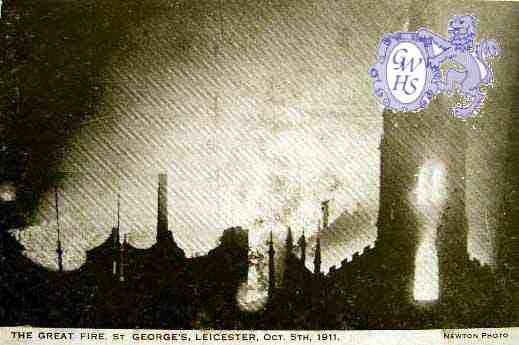 1-30 The Great Fire St Georges Leicester 1911