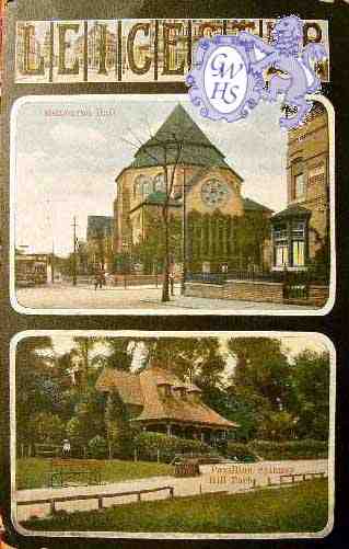 1-4 Postcard of Leicester Scenes