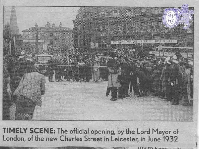 13-4 Charles Street Leicester 1932 opening by the Lord Mayor of London