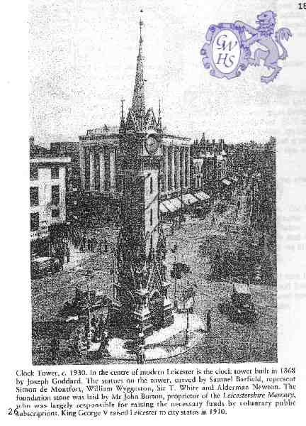 15-121 Clock Tower Leicester c 1930