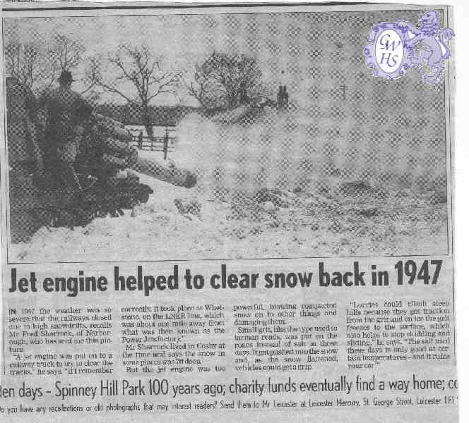 15-131 Jet engine helped to clear snow in 1947