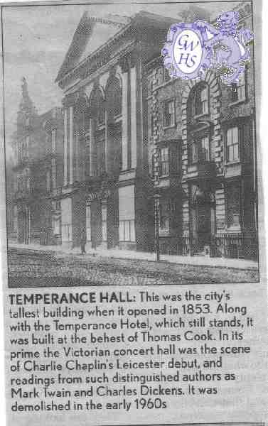29-460 Leicester Temperance Hall 1853