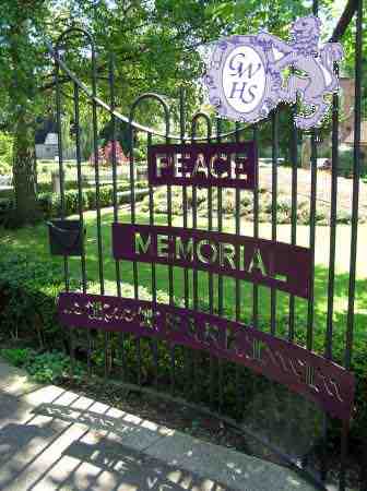 14-180 Entrance to the memorial park Long Street Wigston Magna