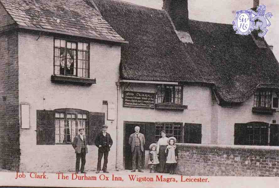 8-176 The Durham Ox Inn Long Street Wigston Magna circa 1904