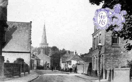 8-186a Long Street Wigston Magna circa 1908 right foreground is Mr Freckingham's butchers shop.