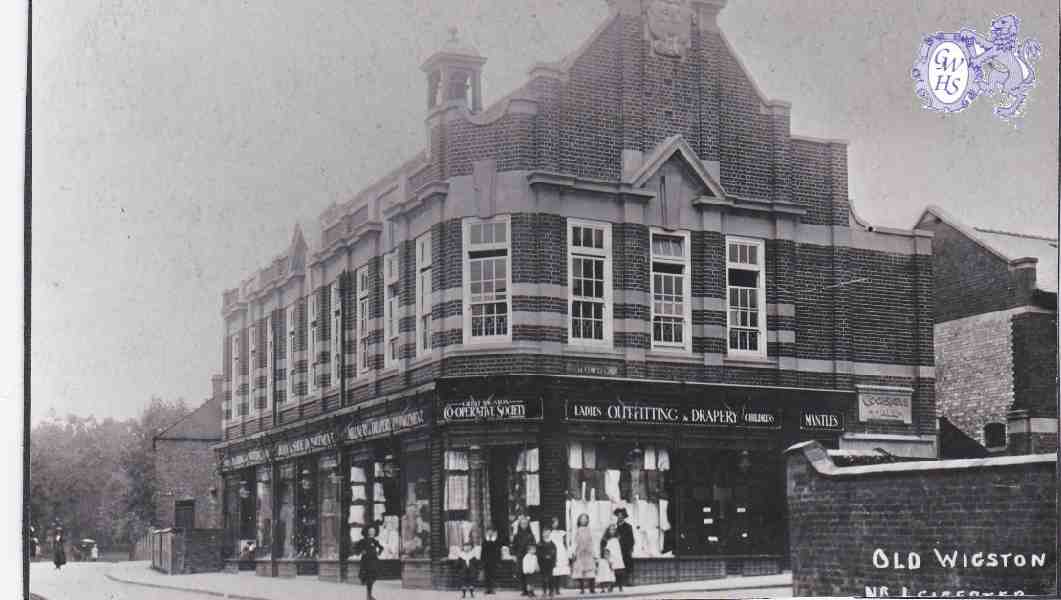 9-114 Co-op House Central Avenue - Long Street Corner Wigston Magna circa 1920