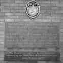 17-001a Alms House Sign on new Cottages in Long Street Wigston Magna Oct 2011