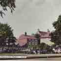 22-290 Peace Memorial Park Long Street Wigston Magna in the background are the houses before Elizabeth Court was built